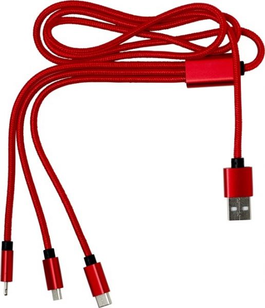 3in1 Ladekabel aus Aluminium